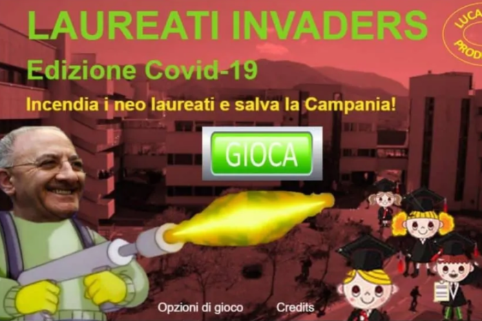 "Laureati Invaders": diventa il governatore De Luca per dare fuoco ai neo laureati