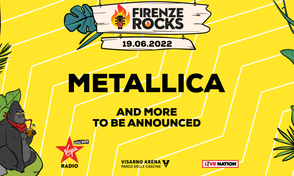 Firenze Rocks 2022: confermati i Metallica per la quarta giornata