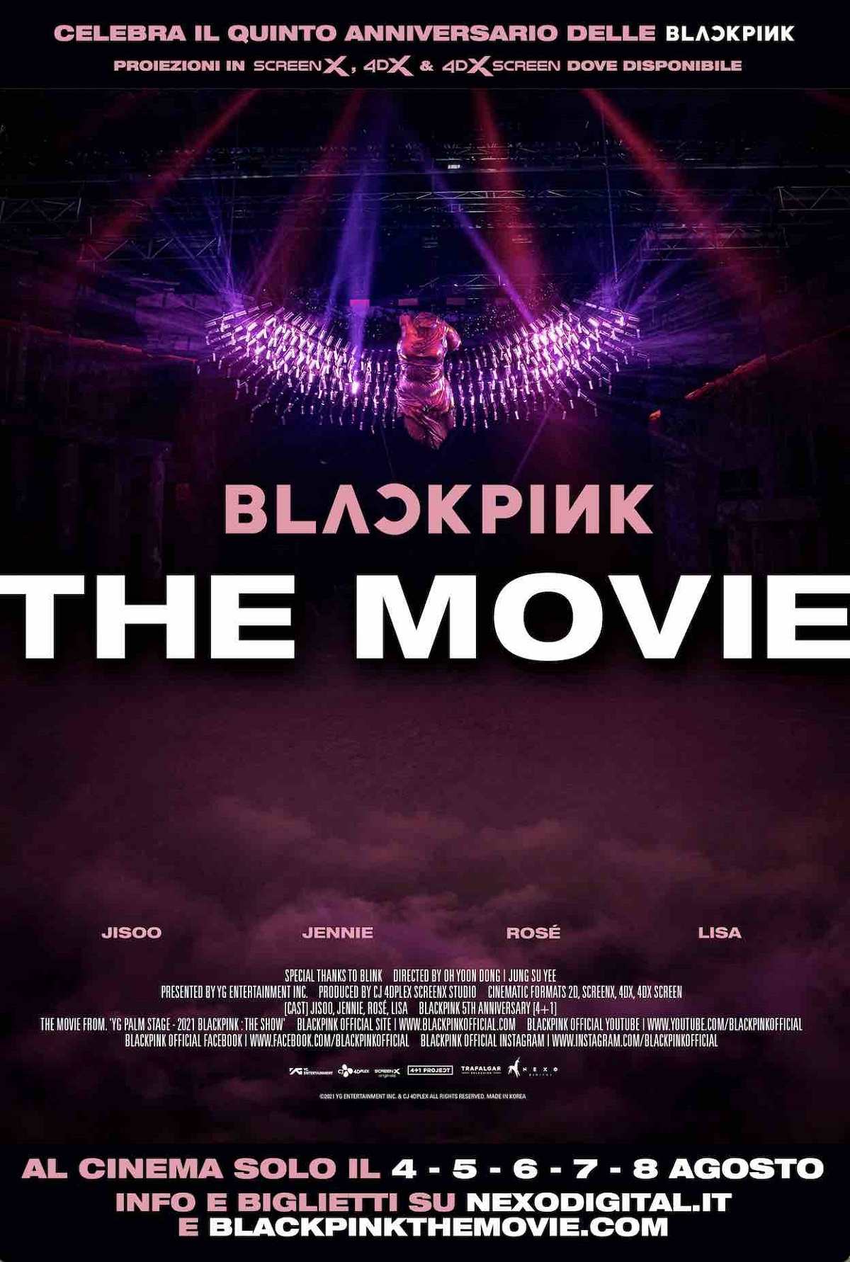 "Blackpink The Movie": al cinema dal 4 all'8 agosto