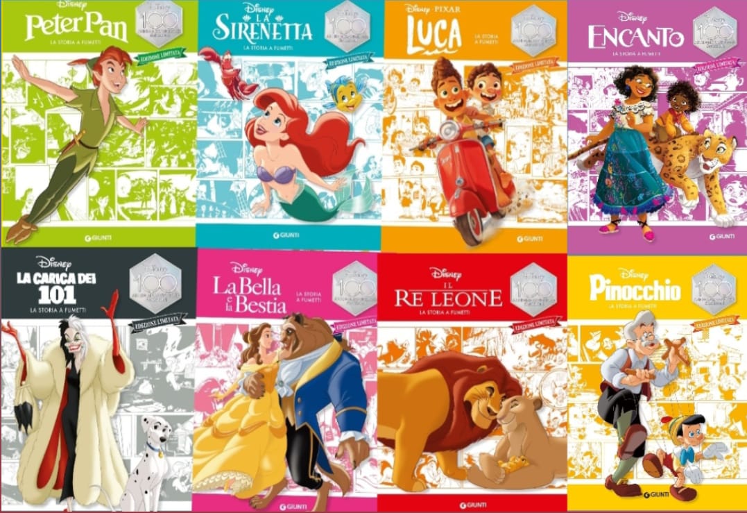 Giunti Editore in edicola: le nuove collane per Disney100