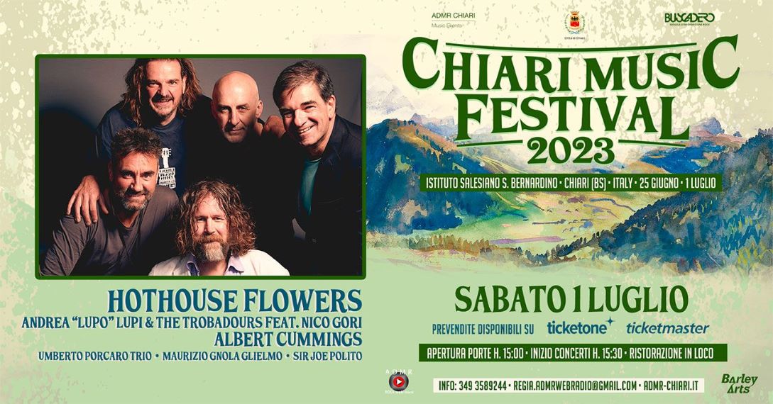 Il Chiari Blues Festival diventa "Chiari Music Festival": gli ospiti della rassegna
