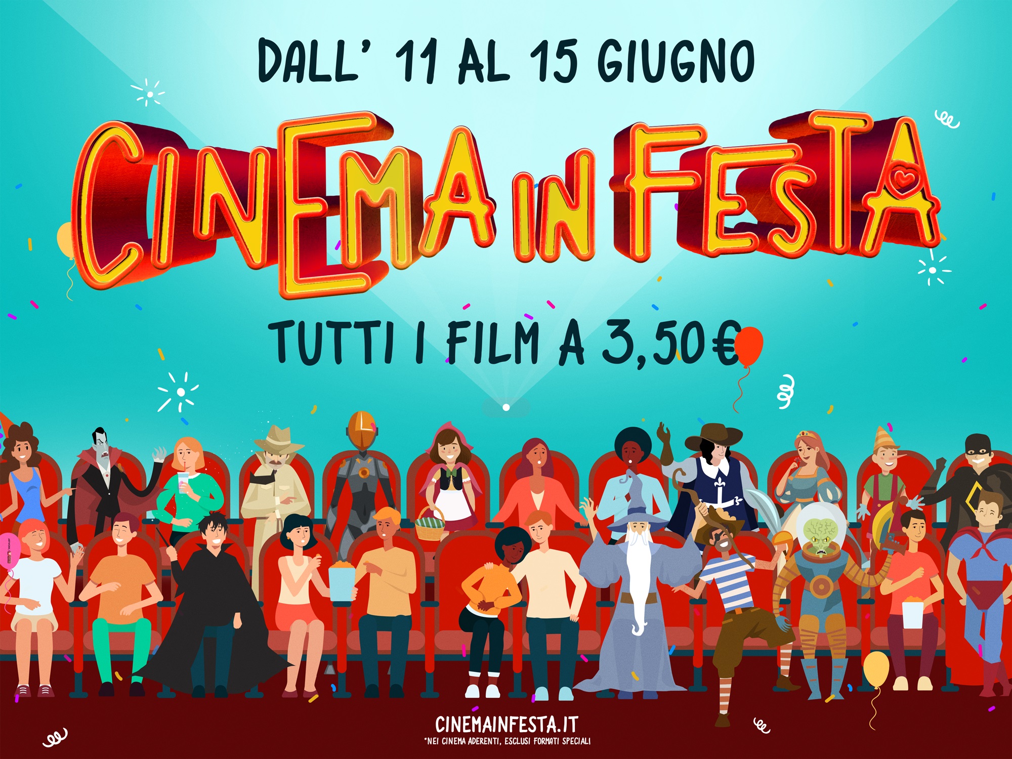 Torna Cinema in Festa: per tre giorni biglietti a 3.50 euro