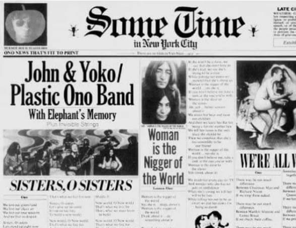 "Some Time in New York City": 51 anni fa usciva l'album di John Lennon e Yoko Ono