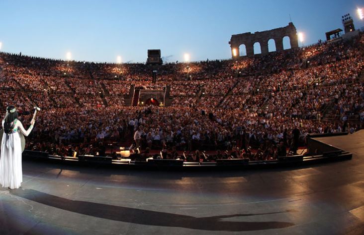L'Arena di Verona Opera Festival giunge alla centesima edizione: l'Aida di Verdi in mondovisione