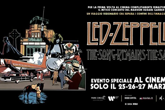 I Led Zeppelin tornano al cinema con il docufilm sul leggendario concerto al Madison Square Garden del 1973